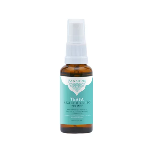 Panarom  VÍRUSMENTES KÖRNYEZET Teafa fertőtlenítő kézpermet 30 ml - Aromaterápiához és természetes wellnesshez