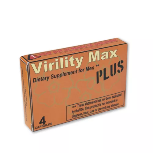 Virility Max Plus - étrend-kiegészítő kapszula férfiaknak (4db) - Bio és natúr intim termékek