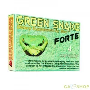 Green Snake First - étrendkiegészítő kapszula férfiaknak (4db) - Bio és natúr intim termékek