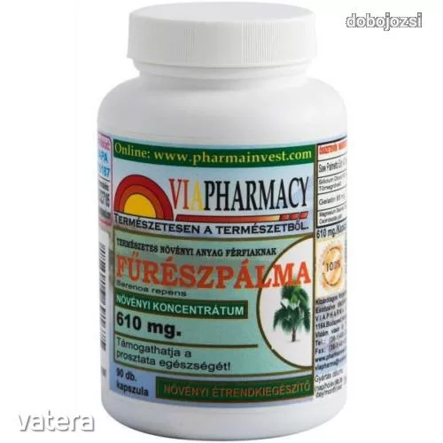 Viapharmacy fűrészpálma kapszula 90 db - Bio és natúr étrendkiegészítők