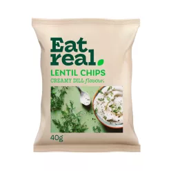   Eat Real lencse chips lágy krémes kapros ízvilág gyűjtő 18x40g 720 g