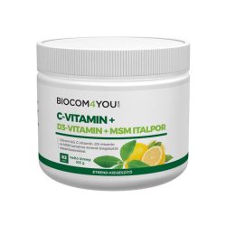 Biocom C-Vitamin+D3-Vitamin+MSM Italpor165g