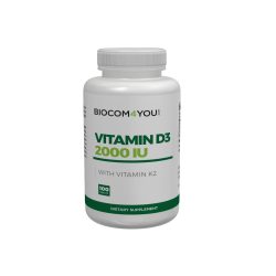 Biocom Vitamin D3 2000 IU tabletta (K2 vitaminnal) 100db