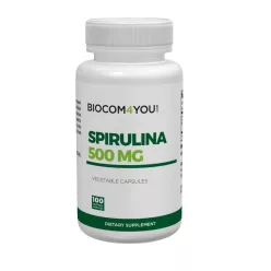 Biocom Spirulina kapszula  100db - Bio és natúr étrendkiegészítők