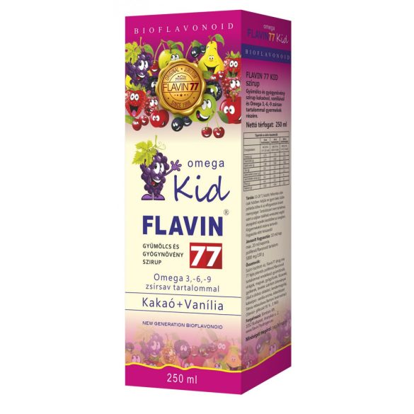 Flavin77 Omega Kid szirup 250 ml (pink)
