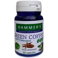 Dammers green coffee 600 zöld kávé+fahéj 600 kapszula 60 db - Bio és natúr étrendkiegészítők