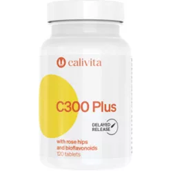 CaliVita C 300 Plus with Rose Hips and Bioflavonoids tabletta C-vitamin-komplex 120 db - Bio és natúr étrendkiegészítők