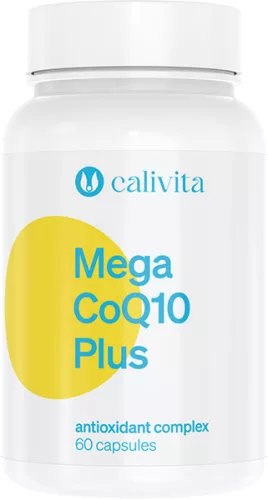 CaliVita Mega CoQ10 Plus kapszula Megadózisú koenzim-Q10 antioxidánsokkal 60 db - Bio és natúr étrendkiegészítők