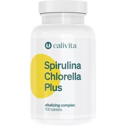 CaliVita Spirulina Chlorella PLUS tabletta Komplex lúgosító készítmény 100db - Bio és natúr étrendkiegészítők