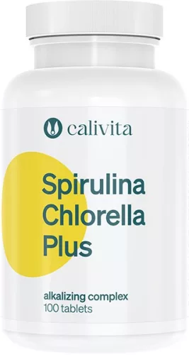 CaliVita Spirulina Chlorella PLUS tabletta Komplex lúgosító készítmény 100db - Bio és natúr étrendkiegészítők