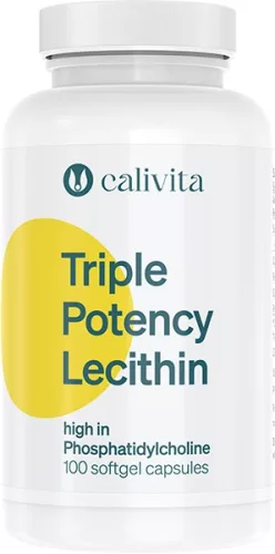 CaliVita Triple-Potency Lecithin lágyzselatin-kapszula Szójalecitin 100db - Bio és natúr étrendkiegészítők