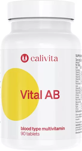 CaliVita Vital AB tabletta Multivitamin AB-vércsoportúaknak 90 db - Bio és natúr étrendkiegészítők