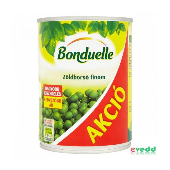 Bonduelle zöldborsó maxipack 545 g
