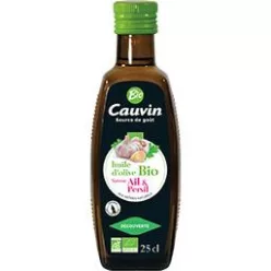 Cauvin bio fokhagymás-petrezselymes olívaolaj 250 ml - 
