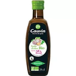 Cauvin bio fokhagymás-petrezselymes olívaolaj 250 ml - 