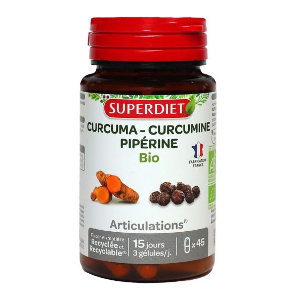 SUPERDIET KAPSZULA KURKUMA FEKETEBORS