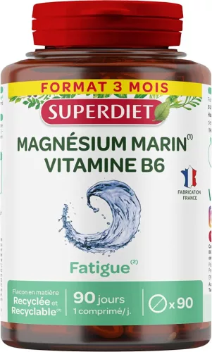 Superdiet tengeri magnézium + b6 vitamin tabletta 90 db