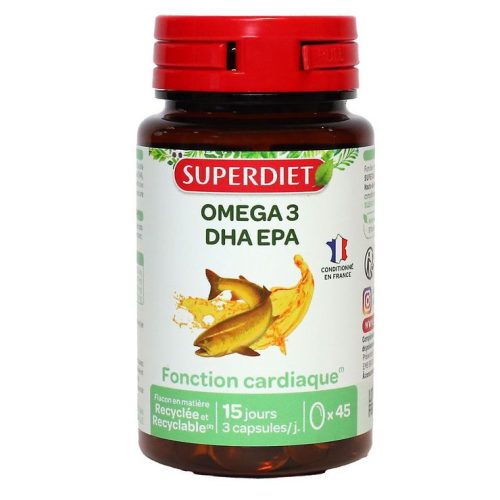 SUPERDIET KAPSZULA OMEGA 3 DHA EPA SZÍV - Bio és natúr étrendkiegészítők