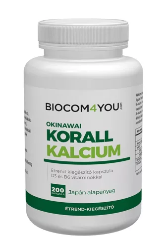 Biocom Okinawai Korall Kalcium 200 db - Bio és natúr étrendkiegészítők