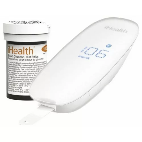 iHealth Gluco kit-smart BG5 vércukorszintmérő +10db tesztcsík, 1 db ujjbegyszúró, 10db lándzsa, 1 db mini USB töltőkábel 1 db - Bio és natúr kozmetikumok