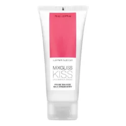 Mixgliss Kiss Wild - vízbázisú síkosító - eper (70ml) - Bio és natúr intim termékek