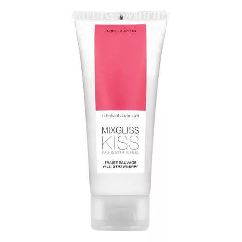 Mixgliss Kiss Wild - vízbázisú síkosító - eper (70ml) - Bio és natúr intim termékek