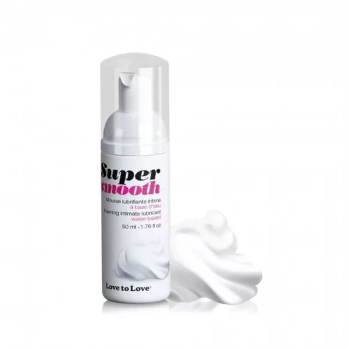 Love to Love Super Smooth - vízbázisú síkosító hab (50 ml) - Bio és natúr intim termékek