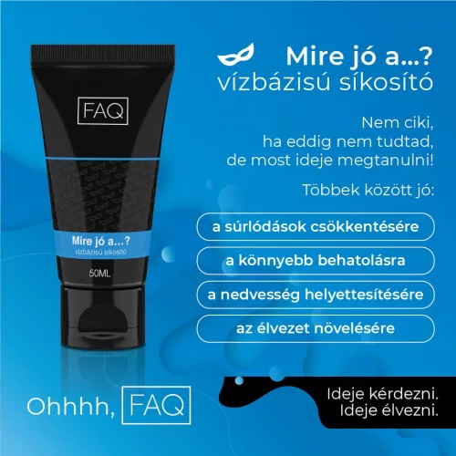 FAQ - Mire jó a…? vízbázisú síkosító (50ml) - Bio és natúr intim termékek