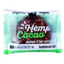   Kookie cat bio vegán gluténmenes kesudiós zabkeksz, kendermag&kakaópor 50 g