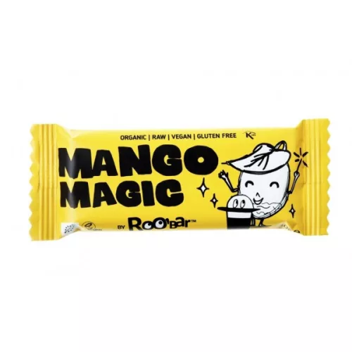Roobar bio nyers gyümölcsszelet mangó 30 g - Bio és natúr élelmiszerek