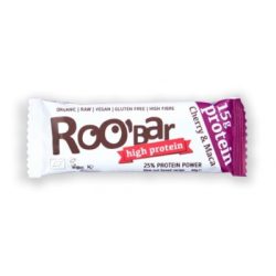   Roobar 100% raw bio high protein szelet cseresznye maca por 60 g