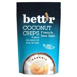 Bettr bio kókuszchips francia tengeri sós 70 g - Bio és natúr élelmiszerek