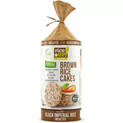 Rice Up fekete rizses puffasztott szelet natúr 120 g - Bio és natúr élelmiszerek