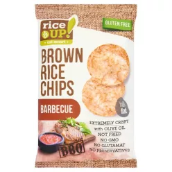 Rice Up barna rizs chips barbecue ízű 60 g - Bio és natúr élelmiszerek