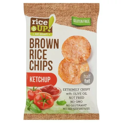 Rice Up chips ketchup ízű 60 g - Bio és natúr élelmiszerek