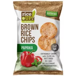 Rice Up barna rizs chips paprikás 60 g - Bio és natúr élelmiszerek