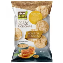 Rice Up chips mézes-mustáros ízű 60 g - Bio és natúr élelmiszerek