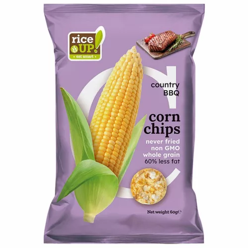 RICE UP KUKORICA CHIPS BBQ ÍZŰ GM. - Bio és natúr élelmiszerek