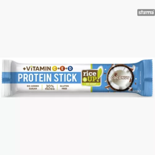 Rice Up fehérjeszelet vitaminokkal kókuszos ízű hcn 40 g