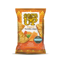 Rice Up tortilla chips cheddar sajt ízű 60 g