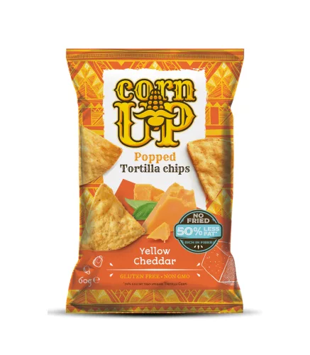 Rice Up tortilla chips cheddar sajt ízű 60 g