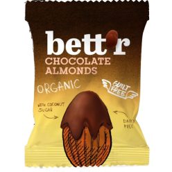 Bettr bio vegán gluténmentes csokival bevont mandula 40 g