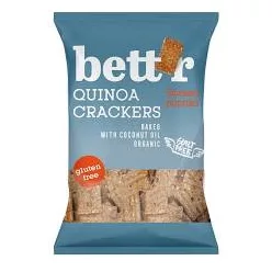 Bettr bio vegán gluténmentes quinoa kréker füstölt paprika 100 g - Bio és natúr élelmiszerek