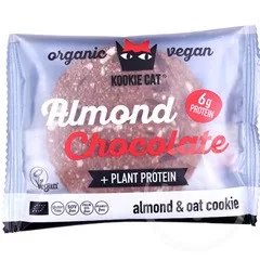 Kookie cat bio vegán gluténmentes mandulás zabkeksz, protein csoki 50 g - Bio és natúr élelmiszerek
