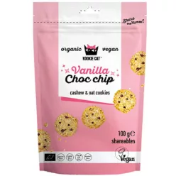 Kookie Cat Vanilla csoki darabokkal keksz bio 100g - 
