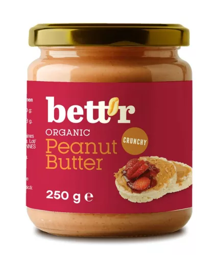 Bett'r Bio Földimogyoró krém Crunchy 250 g - 