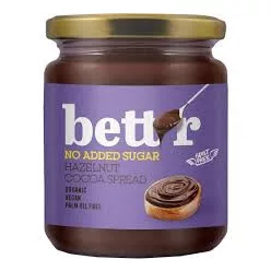 Bett'r Bio Kakaós Törökmogyorókrém cukorment. 250g
