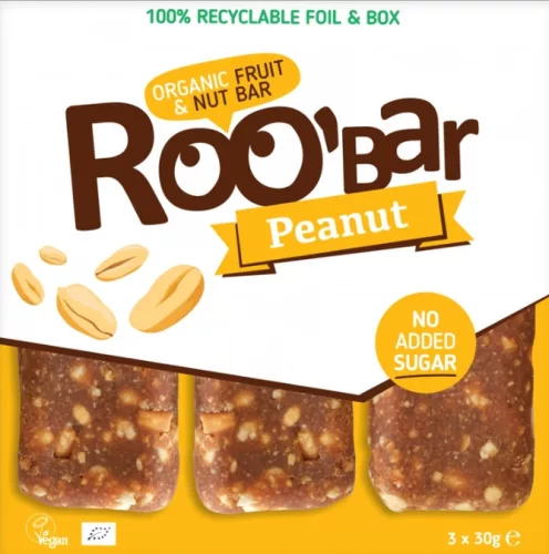 Roobar Bio Nyers Földimogyorós csomag 3x30g - 