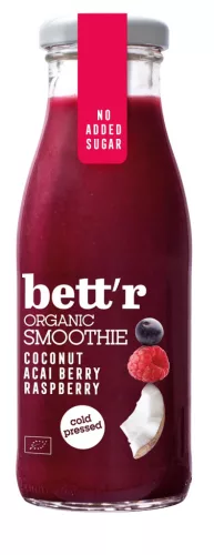 Bett'r Bio Smoothie Kókusz-Acai-Málna 250 ml - 