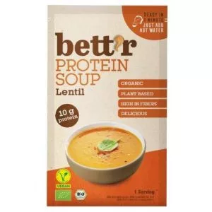 Bett'r Bio Protein Soup-Vöröslencseleves por 30 g - 